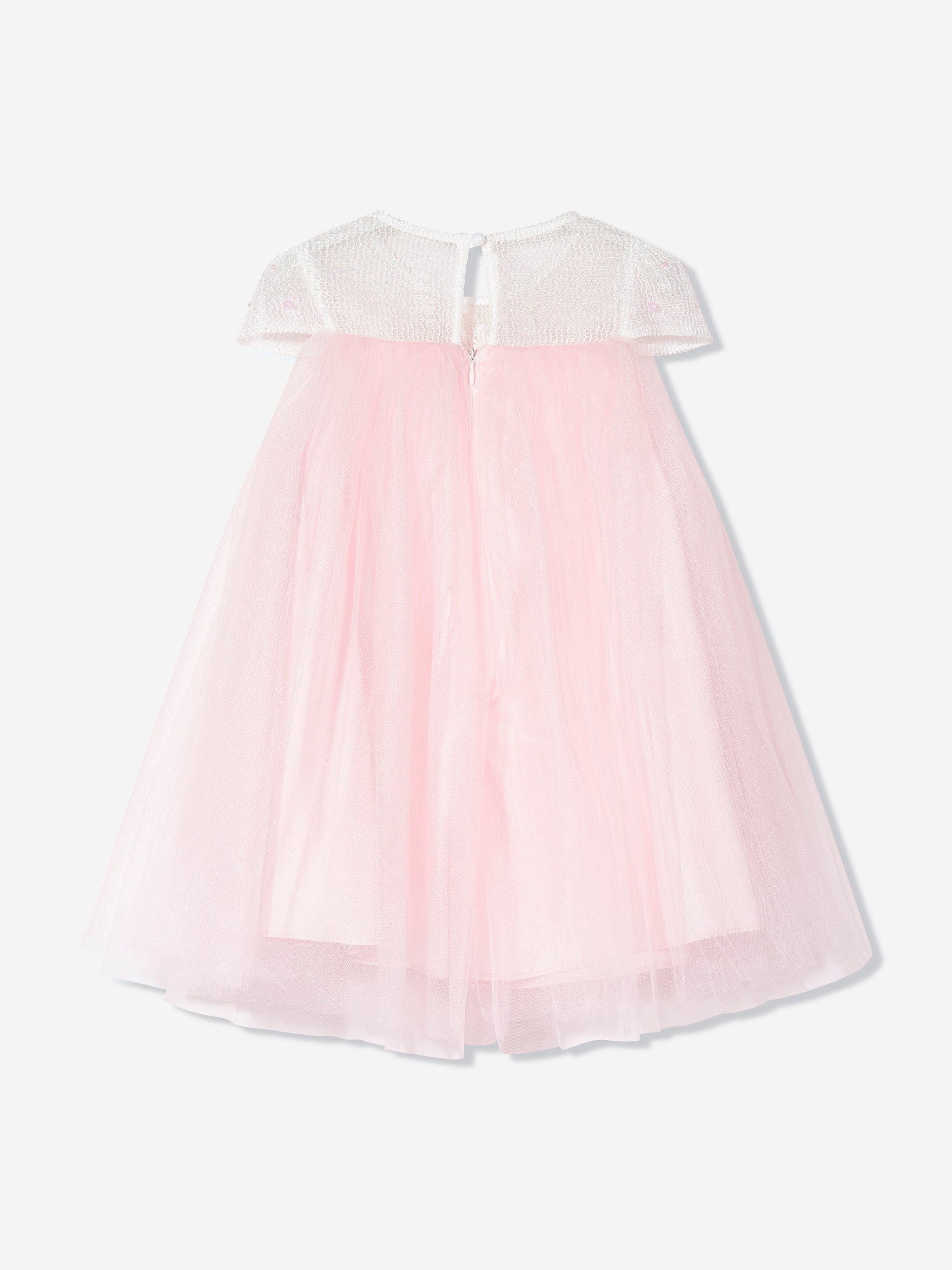 Dress & Fleur Girls Flower Occasion Dress with Headband in Pink
