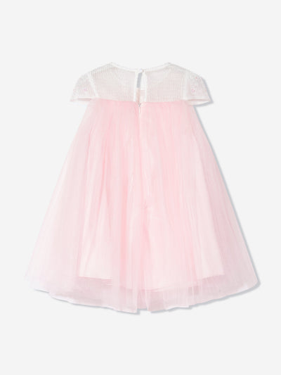 Dress & Fleur Girls Flower Occasion Dress with Headband in Pink