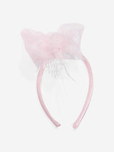 Dress & Fleur Girls Flower Occasion Dress with Headband in Pink