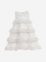 Dress & Fleur Girls Occasion Dress with Headband in Ivory