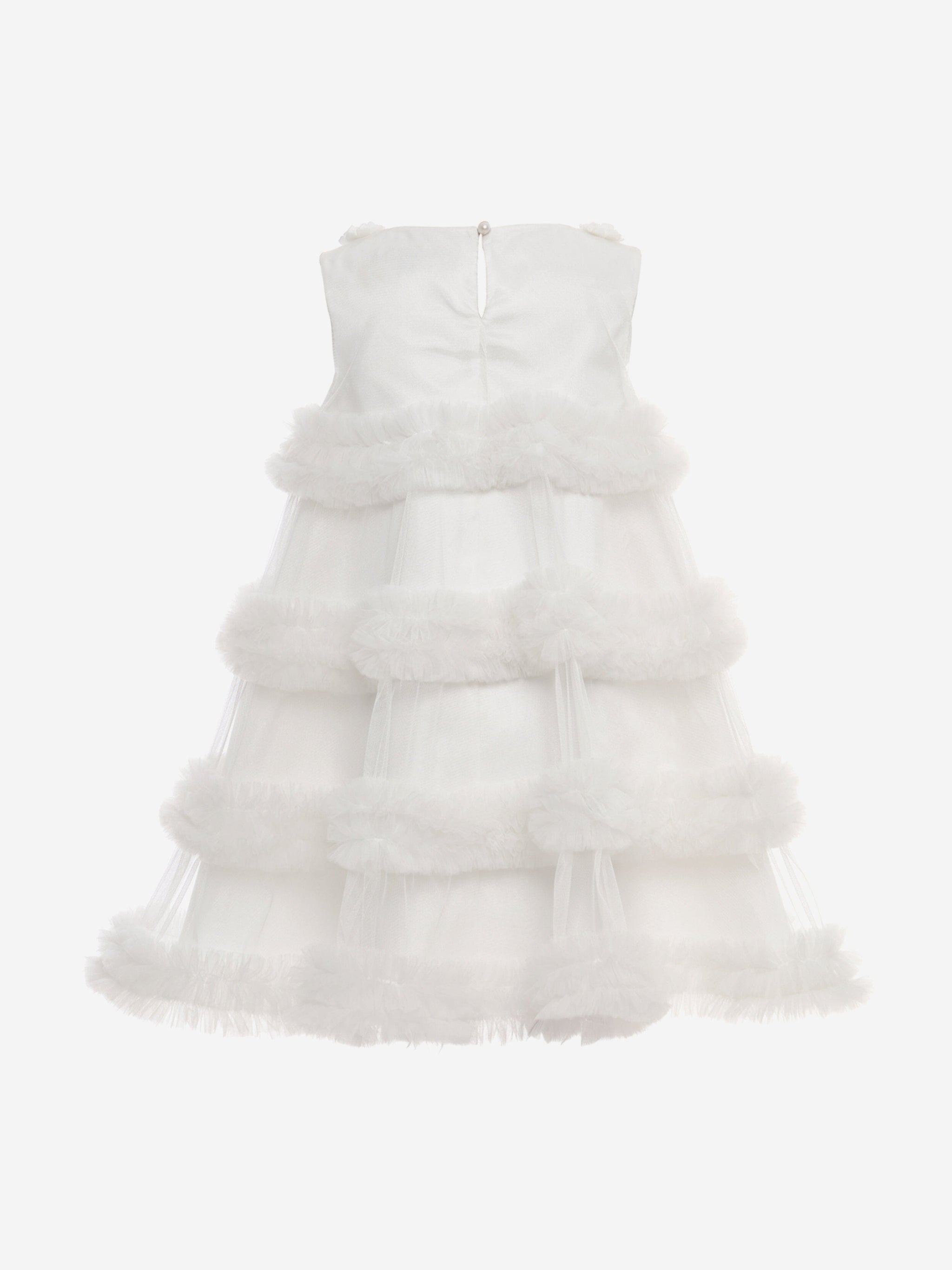 Dress & Fleur Girls Occasion Dress with Headband in Ivory