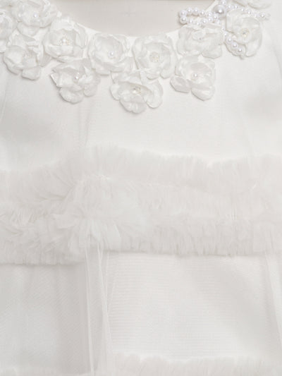 Dress & Fleur Girls Occasion Dress with Headband in Ivory