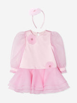 Dress & Fleur Girls Flower Occasion Dress in Pink