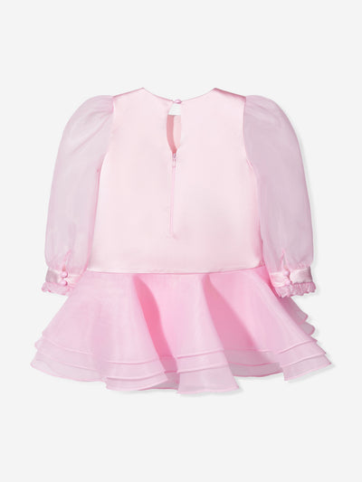 Dress & Fleur Girls Flower Occasion Dress in Pink