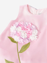 Dress & Fleur Girls Flower Occasion Dress with Headband in Pink