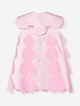 Dress & Fleur Girls Heart Occasion Dress and Cape Set in Pink