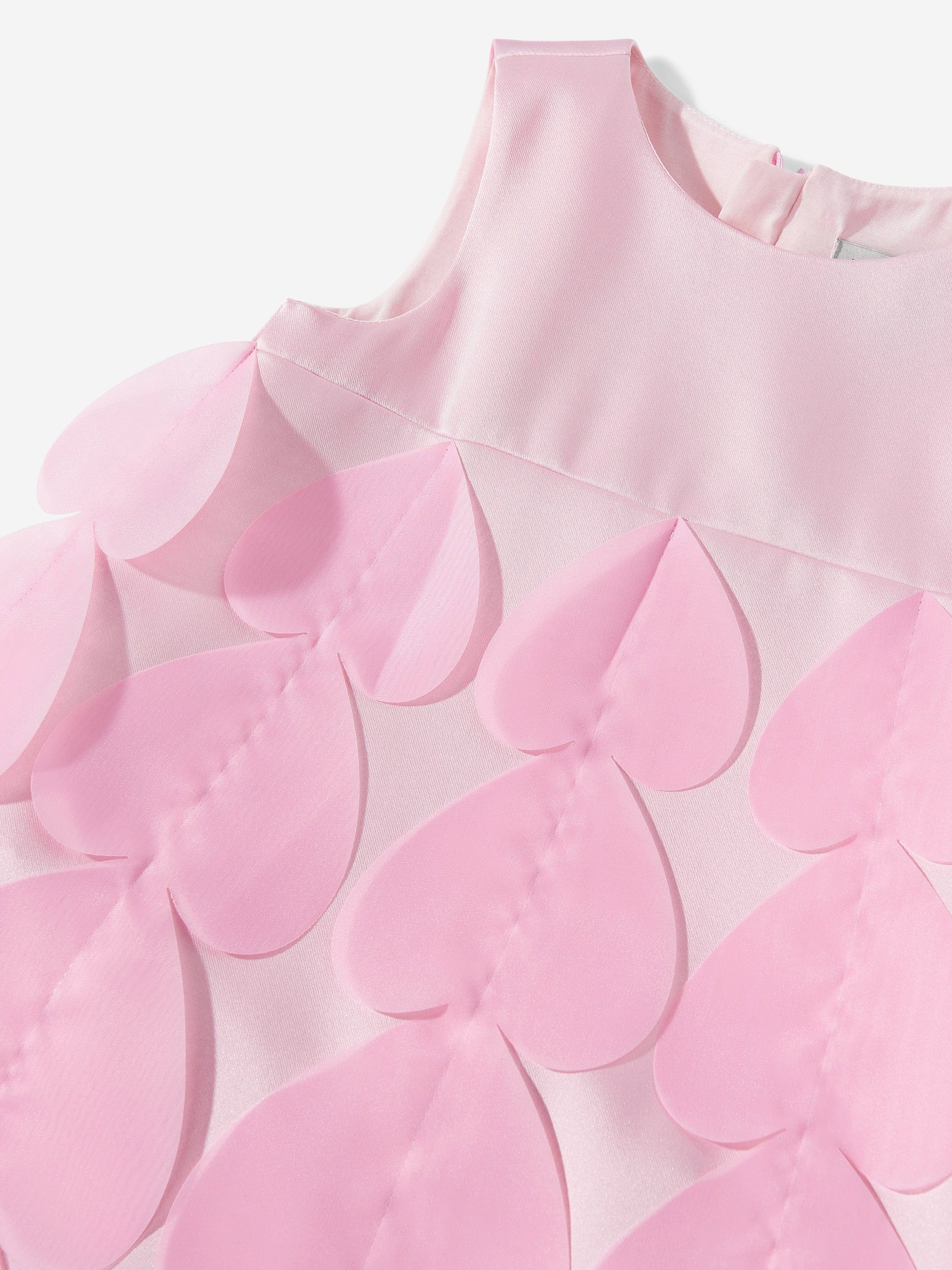 Dress & Fleur Girls Heart Occasion Dress and Cape Set in Pink