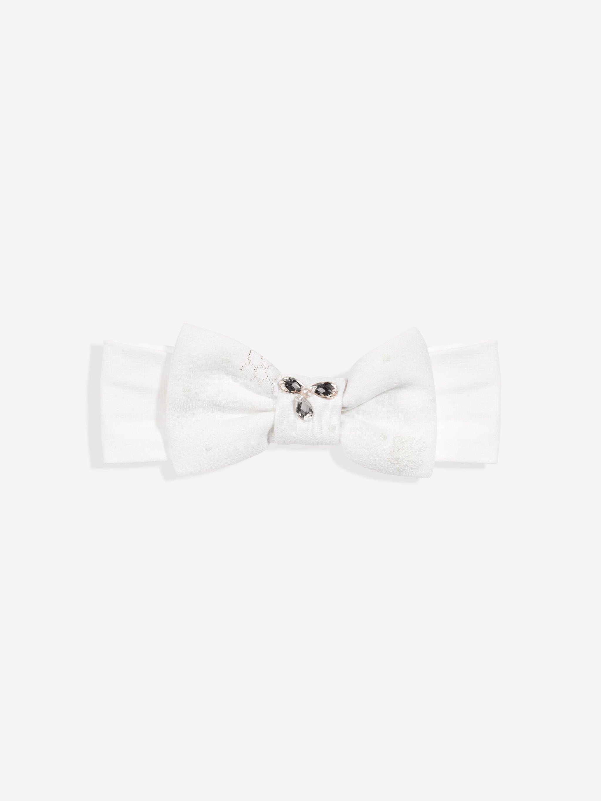 Dress & Fleur Baby Girls Occasion Dress with Headband in Ivory
