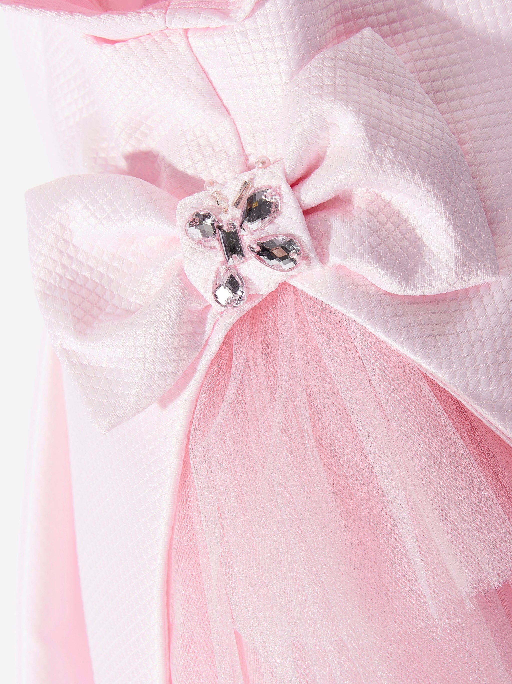 Dress & Fleur Baby Girls Occasion Dress with Headband in Pink
