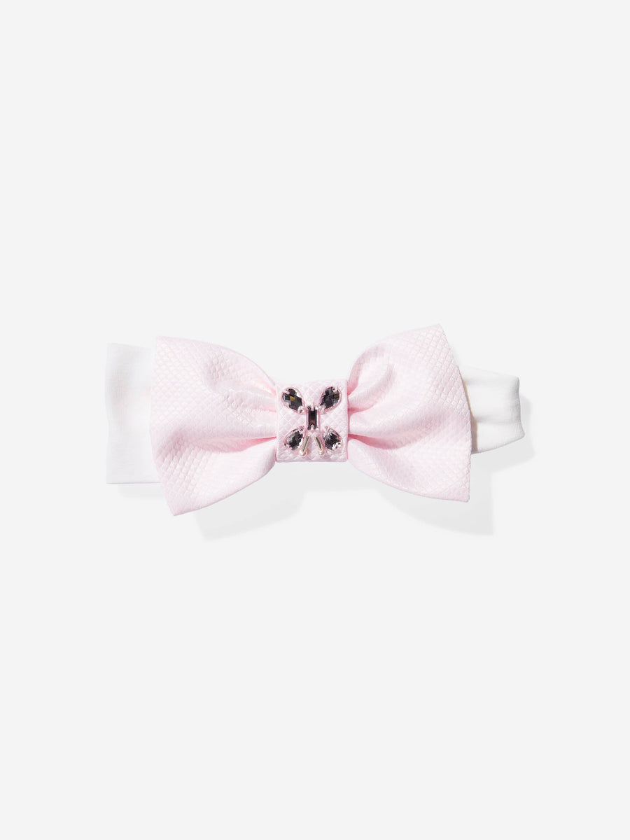 Dress & Fleur Baby Girls Occasion Dress with Headband in Pink