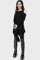 Killstar Darkwaves & Raves Hi-Shine PU Leggings