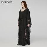 Punk Rave Plus Size Eldora Goth Bat Silhouette Dress