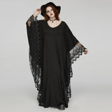 Punk Rave Plus Size Eldora Goth Bat Silhouette Dress