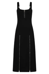 Banned Apparel Malvolia Zipped Midi Dress