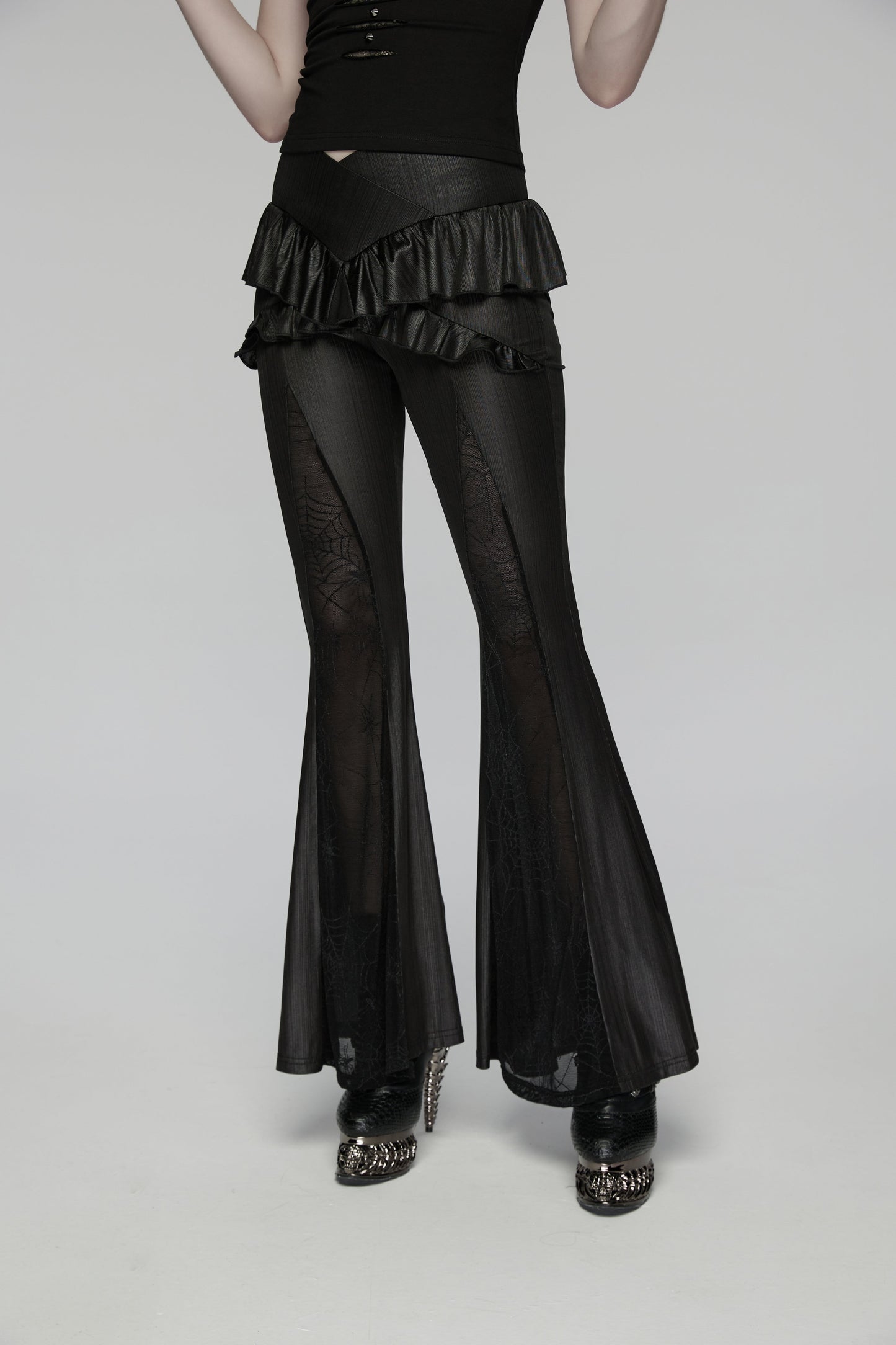Punk Rave  Bellatrix Goth Flared Pants