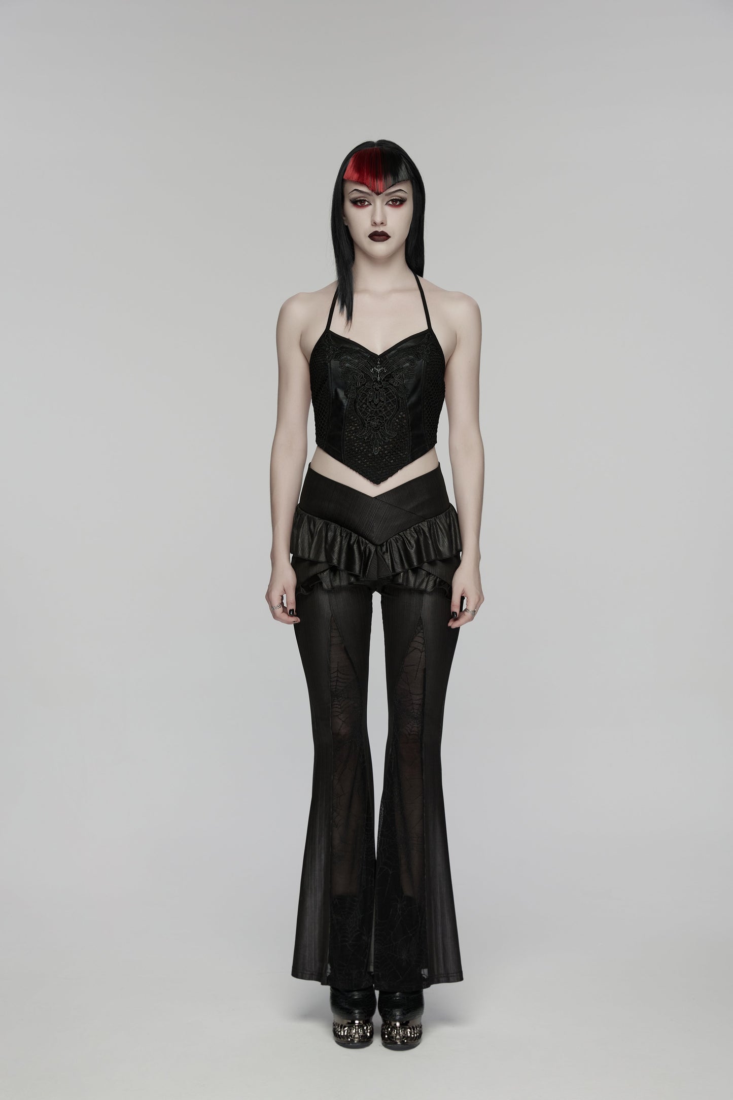 Punk Rave  Bellatrix Goth Flared Pants