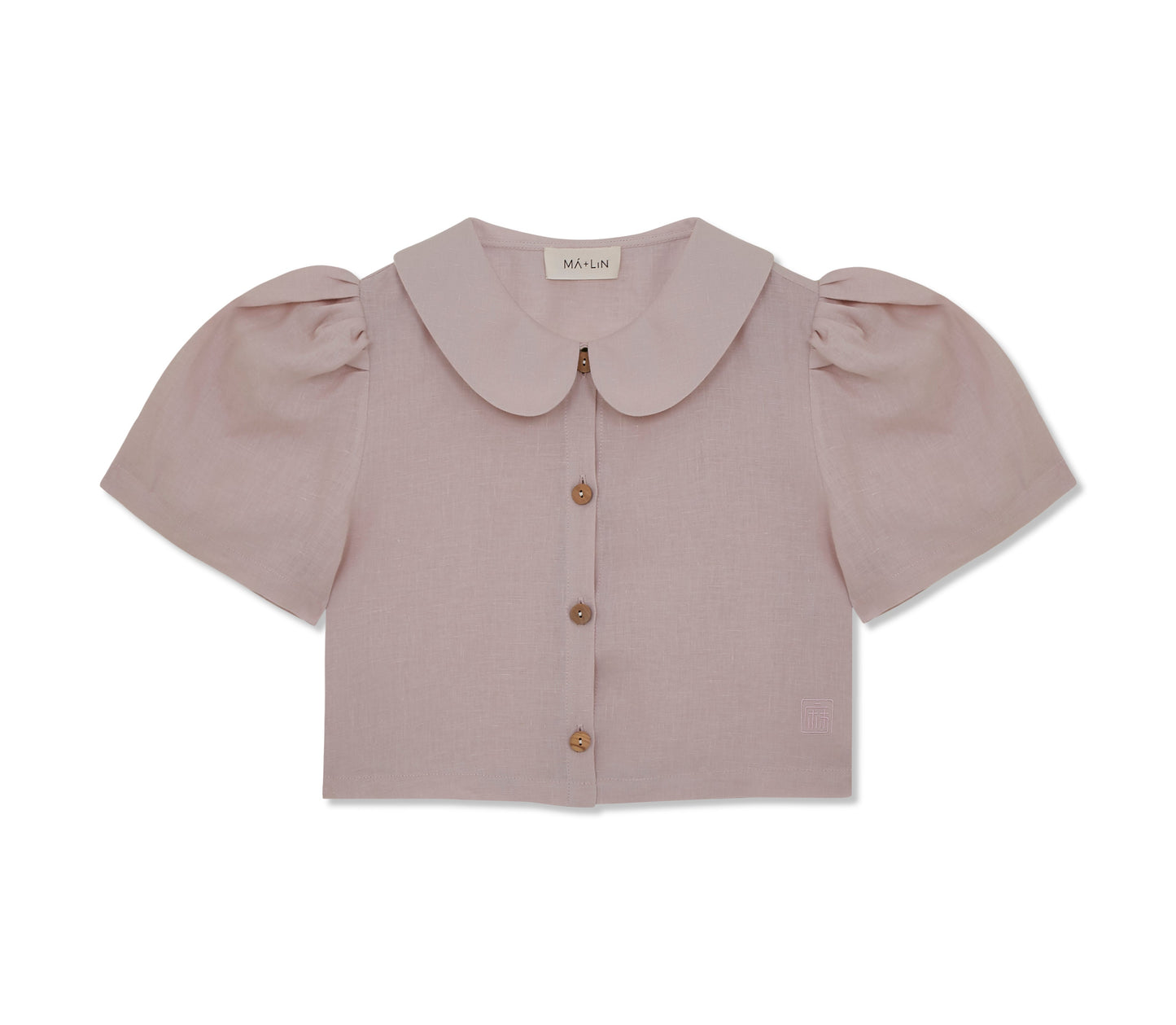 Frances Linen Cropped Blouse  - Primrose - Delivery from June 2026