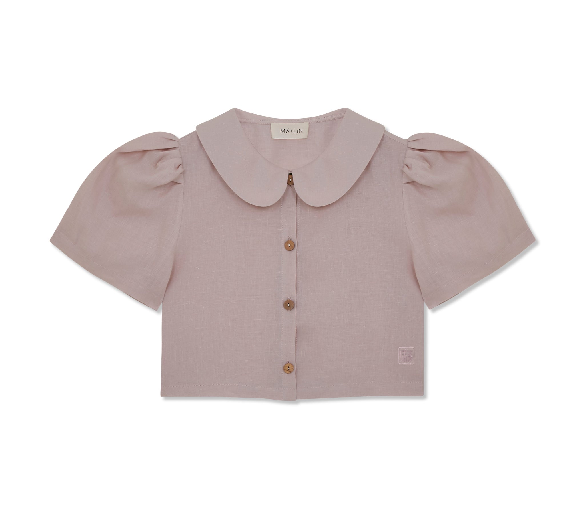 Frances Linen Cropped Blouse  - Primrose - Delivery from June 2026