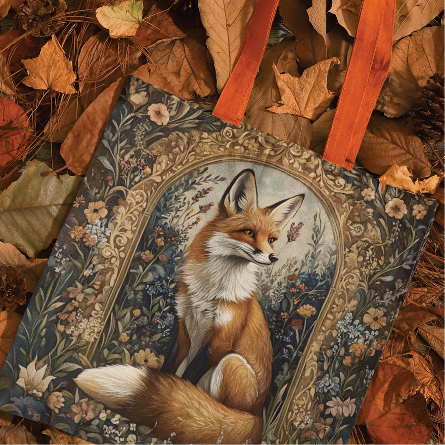 Fancy Fox Cotton Shopping Bag