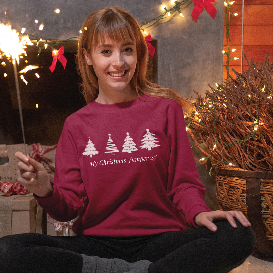 Four Christmas Trees Sweatshirt