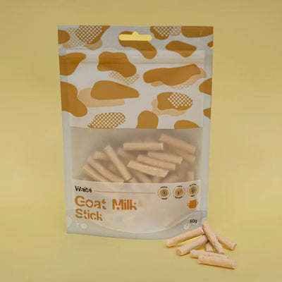 Waita Pets Freeze-Dried Goat Milk Stick (60g) – Gentle Superfood Treat with Goat Milk & Duck for Dogs & Cats
