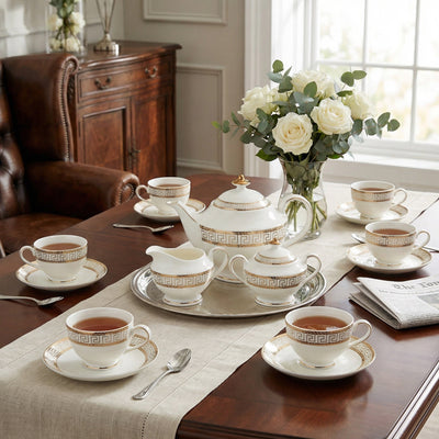 Heritage Gold Tea Set - Service for 6 (15 Pieces)