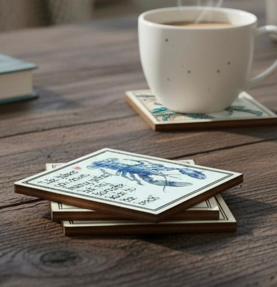 Set of 4 Life Takes You Down Many Paths  Wood Coasters