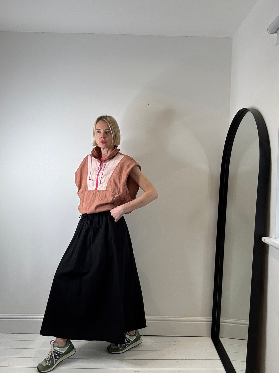 Cotton elasticated waist skirt