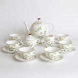Ivory Camellia Tea Set - Service for 6 (15 Pieces)