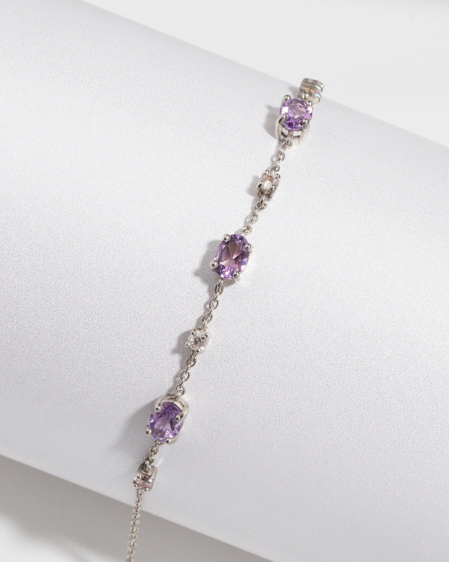 Complete Set - Amethyst Jewellery Set in Sterling Silver