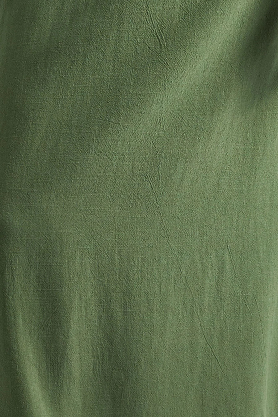 Lloyd Linen Mix Button Side Midi Skirt - Green