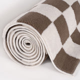 Loft Checkerboard Brown Rug
