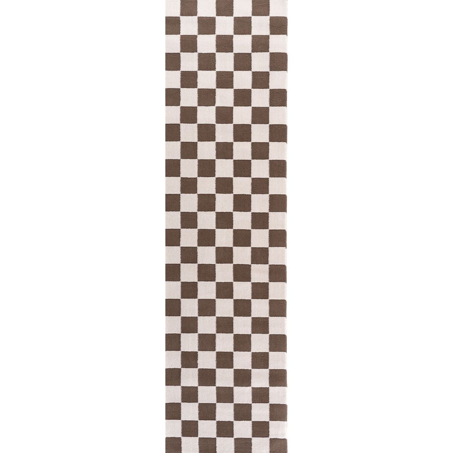 Loft Checkerboard Brown Rug