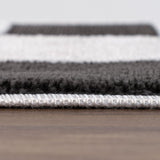 Loft Checkerboard Dark Grey Rug