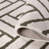 Loft Chevron Green Rug