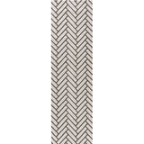 Loft Chevron Green Rug
