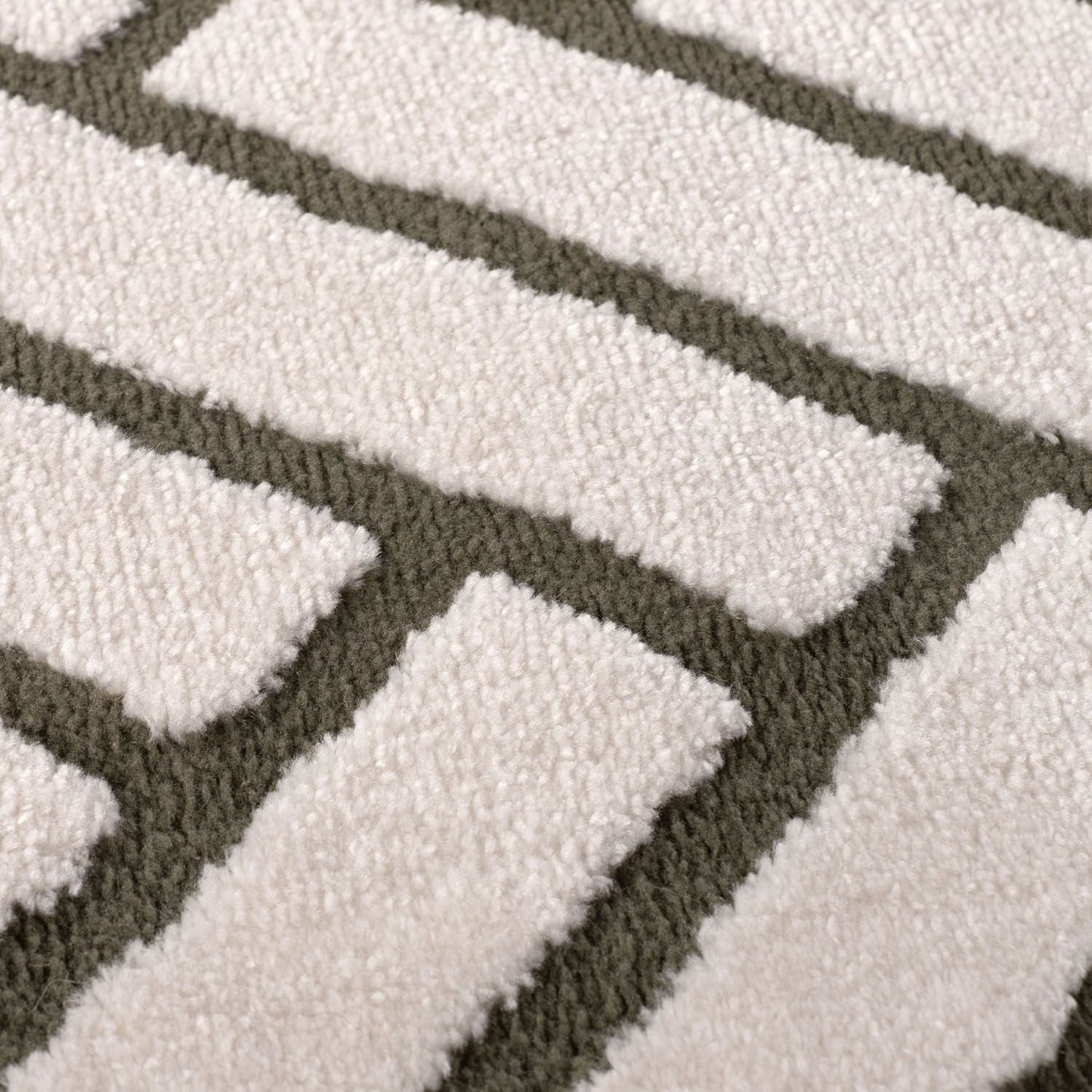 Loft Chevron Green Rug
