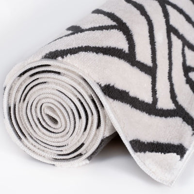 Loft Chevron Dark Grey Rug
