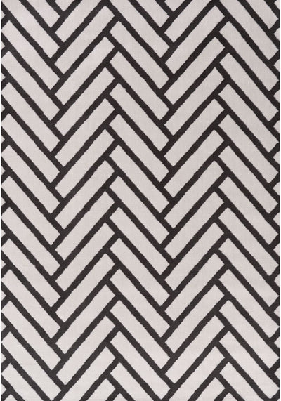 Loft Chevron Dark Grey Rug
