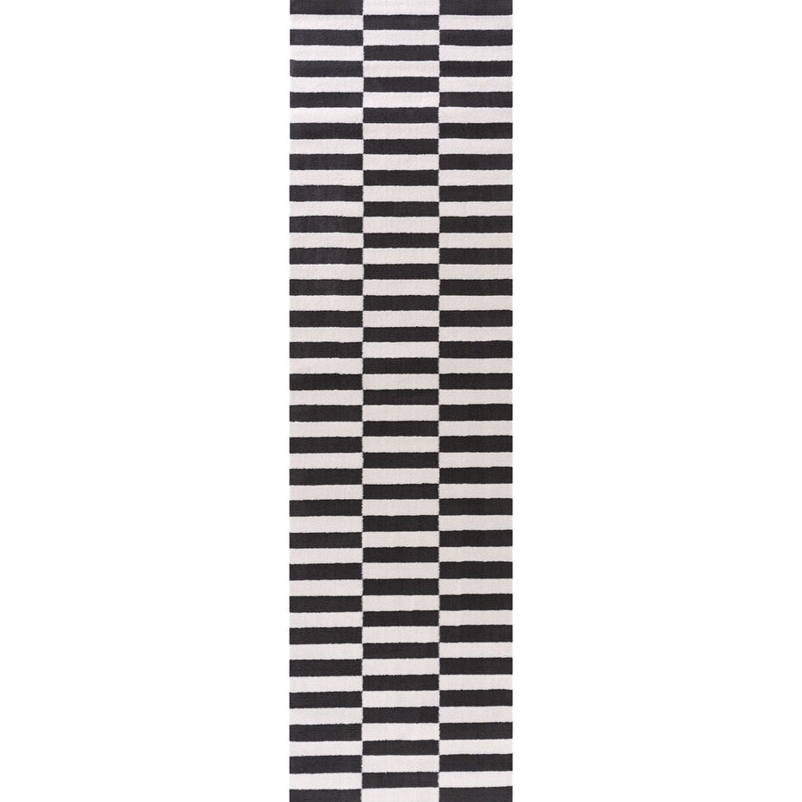 Loft Striped Dark Grey Rug