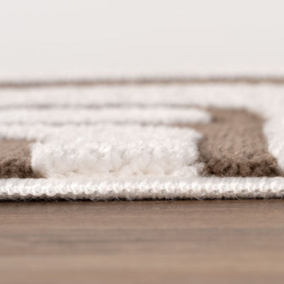 Loft Geometric Brown Rug