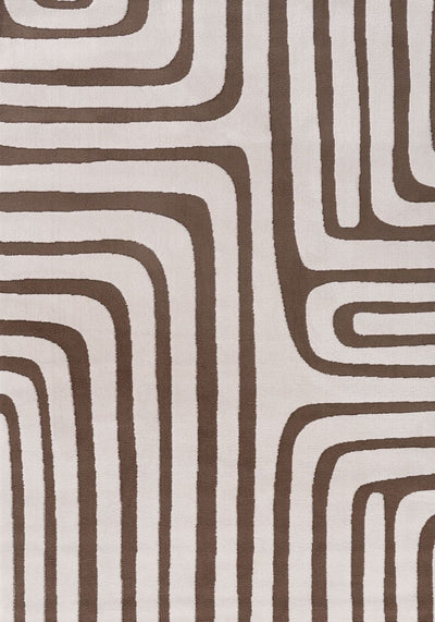 Loft Geometric Brown Rug