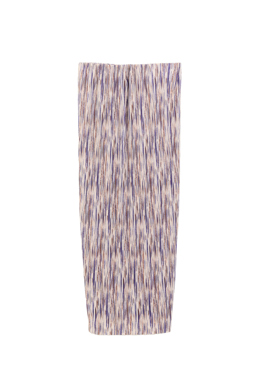 Maylis Line Print Pleat Mid Skirt