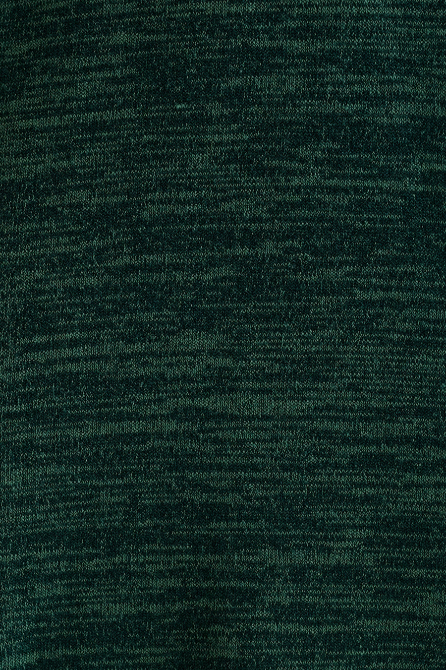 Moa Sustainable Marl Puff Sleeve V Neck Midi Dress - Green