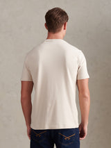 Mens Arch Script Graphic T-Shirt Beige