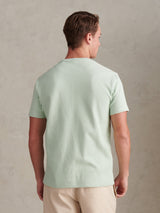 Mens Rib Texture T-Shirt Aqua Foam
