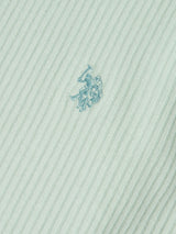 Mens Rib Texture T-Shirt Aqua Foam