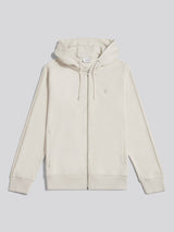 Mens Double Horsemen Interlock Zip Hoodie Beige
