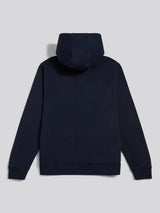 Mens Drop Shoulder Arch Script Hoodie Dark Sapphire Navy