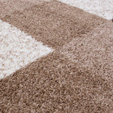 Myshaggy Geometric Brown Rug